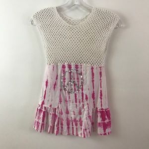 Flowers by Zoe girls swimsuit coverup Size M